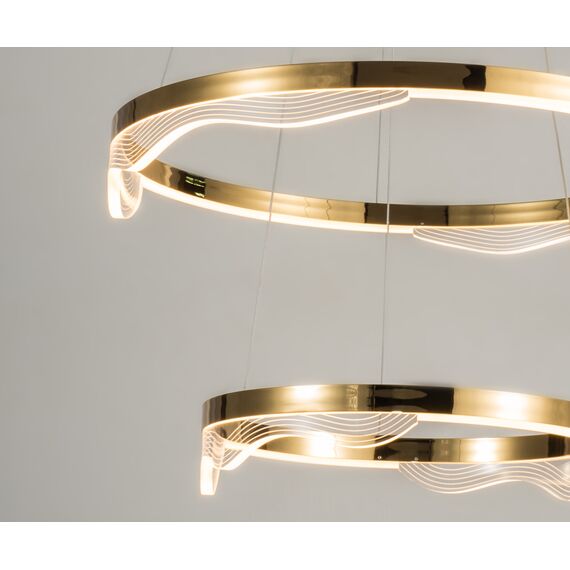 Kink Light 08263-60+40,36 Подвес Кастела латунь d60+40 h150 Led 60W (3000K), изображение 2