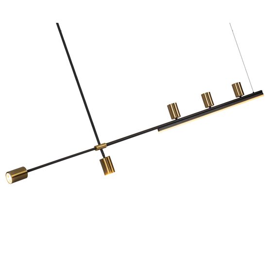 Kink Light 07618-150,36 Люстра Рия латунь L150 h116/86/46 GU10 5*5W+Led 15W (3000K) (лампы в комплекте), изображение 3