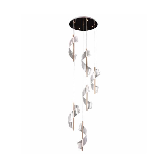 Kink Light 08042-6A,37 Подвес Илина французское золото d60 h200 Led 84W (3000K)
