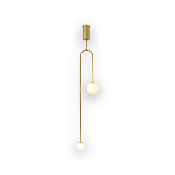Kink Light 09488-2,33 Люстра Ирэн матовое золото d23 h133 G9 2*5W (Led лампы в комплекте 3000К)