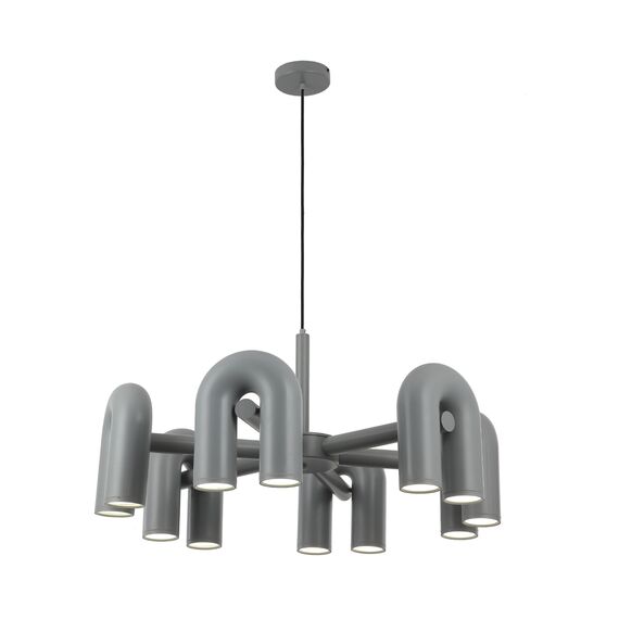 Kink Light 08465-6,16 Люстра Канти серый d80 h150 Led 72W (3000-6000K)
