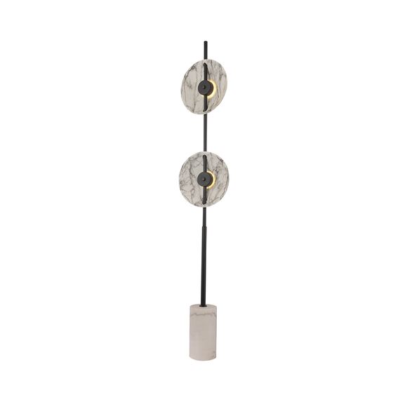 Kink Light 08451-2F,19(01) Торшер Велси черный/белый d32 h165 Led 2*6W (3000K) (комплект состоит из 2х коробок)