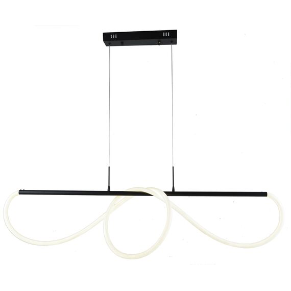 Kink Light 08041K,19(4000K) Подвес диммируемый Далия черный w135*20 h150 Led 72W (4000К) с пультом ДУ