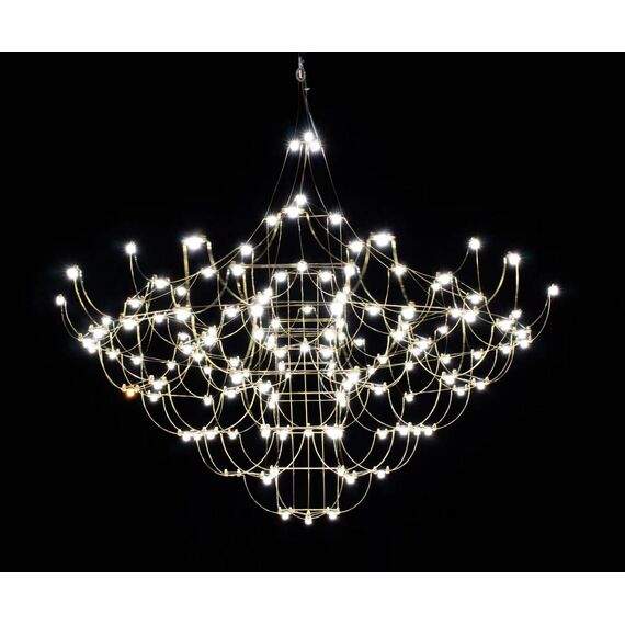 Kink Light 07886-115,02(21) Люстра димм. Галанта хром d115 h265 Led 139*0,5W (3000-6000K)