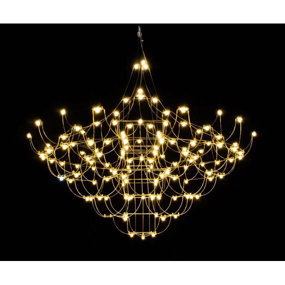 Kink Light 07886-115,33(21) Люстра димм. Галанта золото d115 h265 Led 139*0,5W (3000-6000K)