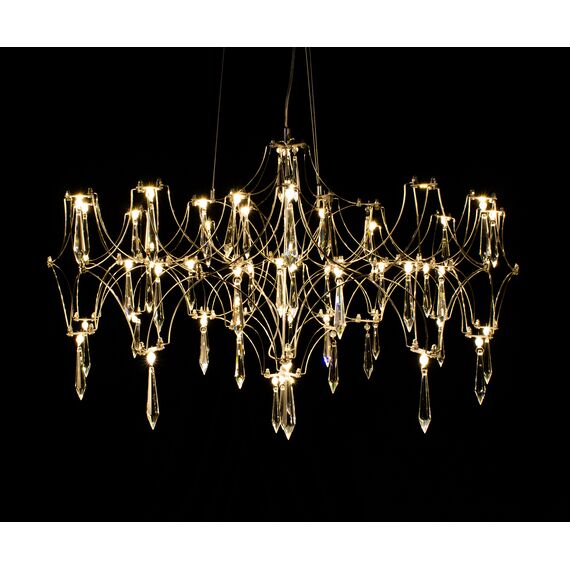 Kink Light 07882-63,33(21) Люстра диммируемая Галанта золото d63 h144 Led 36*0,5W (3000-6000K) с пультом ДУ