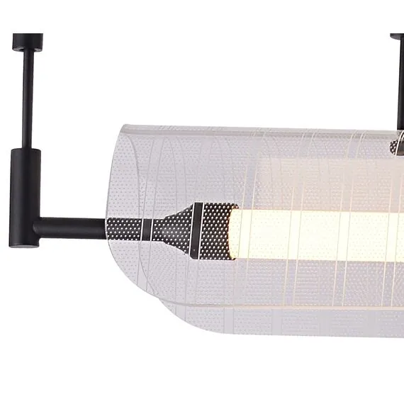 Kink Light 08021-120P,19 Подвес Аника черный w120*10 h150 Led 25W (3000K), изображение 2