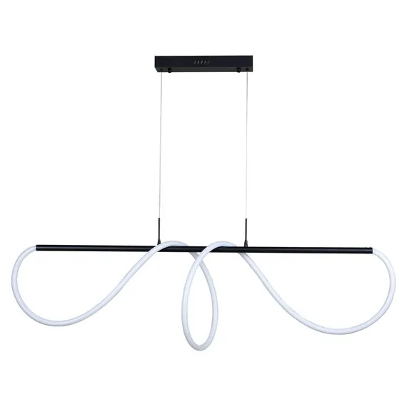 Kink Light 08041,19(4000K) Подвес диммируемый Далия черный w135*20 h150 Led 72W (4000К) с пультом ДУ