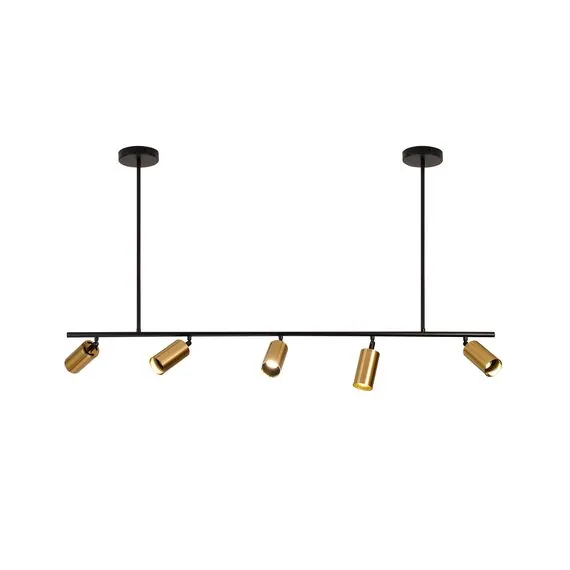 Kink Light 07615-5 Люстра Кайко черный/бронза w120*15 h70 GU10 5*10W