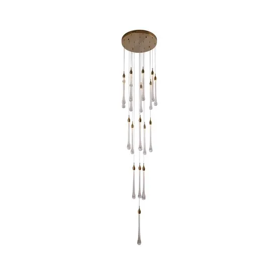 Kink Light 07860-18A,36 Подвес Асмер латунь d50 h300 Led 54W (3000k)
