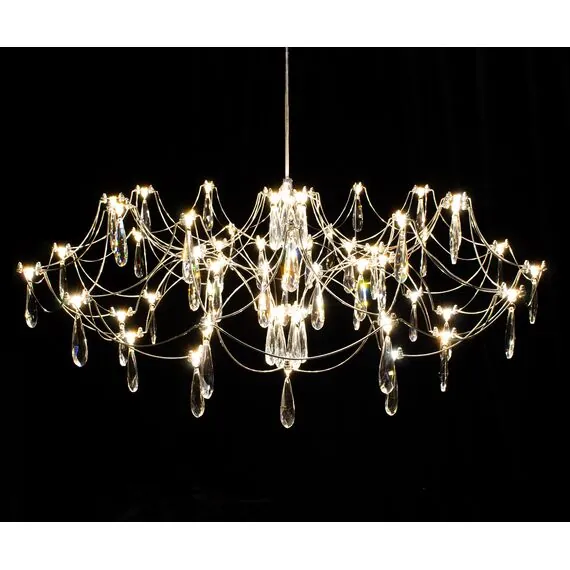 Kink Light 07889-80,02(21) Люстра димм. Галанта хром d88 h178 Led 60*0,5W (3000-6000K)