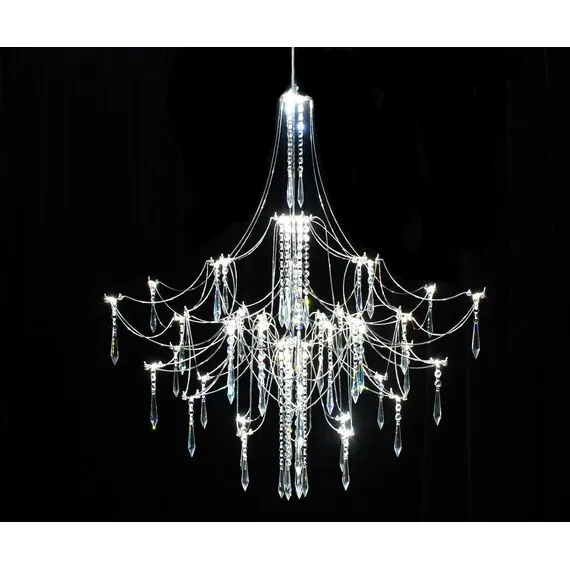 Kink Light 07885-70,02(21) Люстра диммируемая Галанта хром d70 h180 Led 42*0,5W (3000-6000K) с пультом ДУ