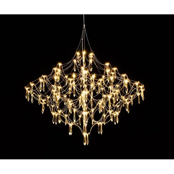 Kink Light 07881-80,33(21) Люстра диммируемая Галанта золото d80 h215 Led 66*0,5W (3000-6000K) с пультом ДУ