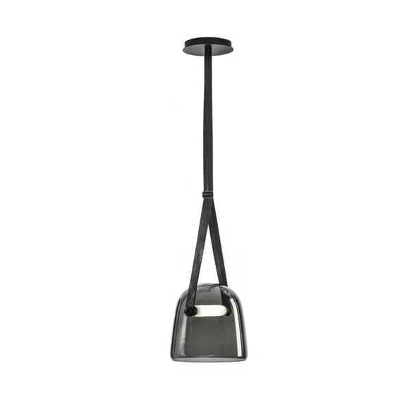 Kink Light 07688-20,19(16) Подвес Зорди черный (плафон серый) d20 h160 Led 12W (4000K)