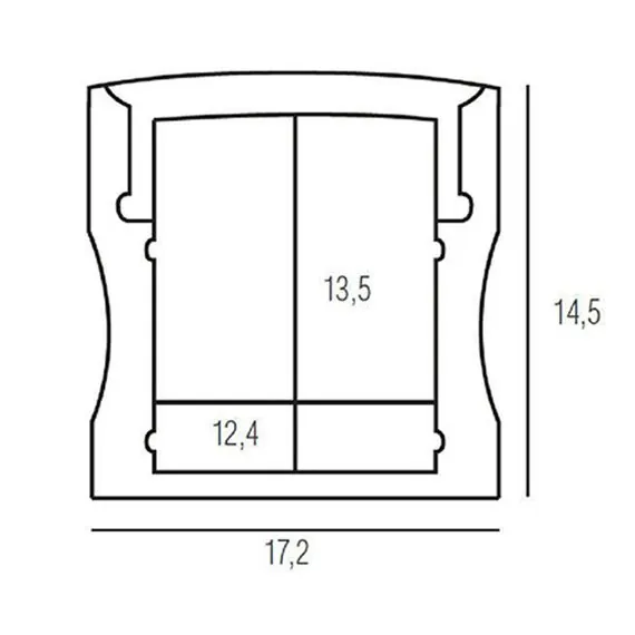 Donolux DL18505Alu Накладной алюминиевый профиль, изображение 4