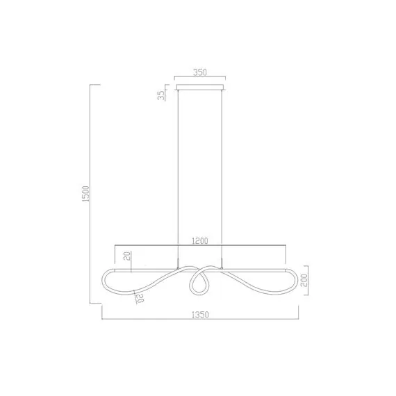 Kink Light 08041,20(3000K) Подвес диммируемый Далия бронза w135*20 h150 Led 72W (3000K) с пультом ДУ, изображение 3