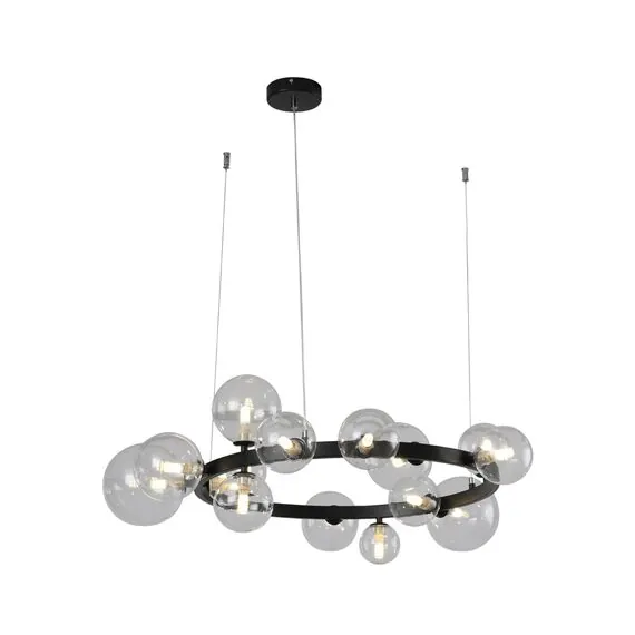Kink Light 07608-15A,19 Люстра Иона черный d85 h200 G9 15*5W (Led) (лампами не комплектуется)