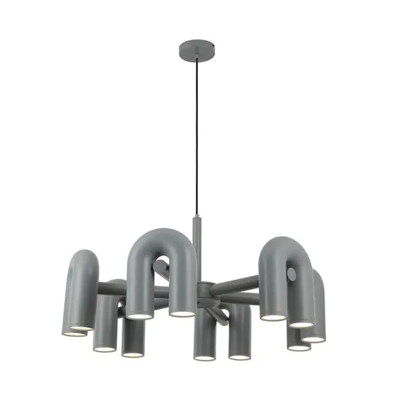Kink Light 08465-6,16 Люстра Канти серый d80 h150 Led 72W (3000-6000K)