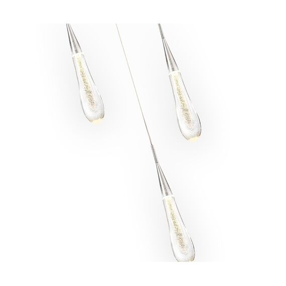 Kink Light 07861-3AS,02 Подвес Гутта хром w50*7 h200 Led 9W (4000k), изображение 2
