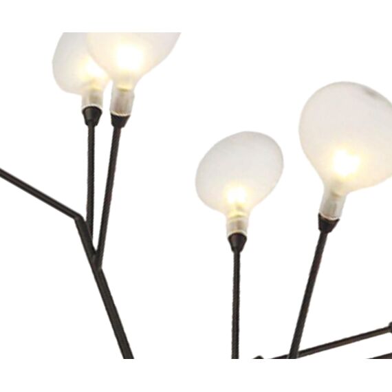 Kink Light 07521-9,19(21) Настенный светильник Ветта черный (прозрачные плафоны) d42 h38 G4 9*2W (Led лампы в комплекте, 4000K), изображение 2