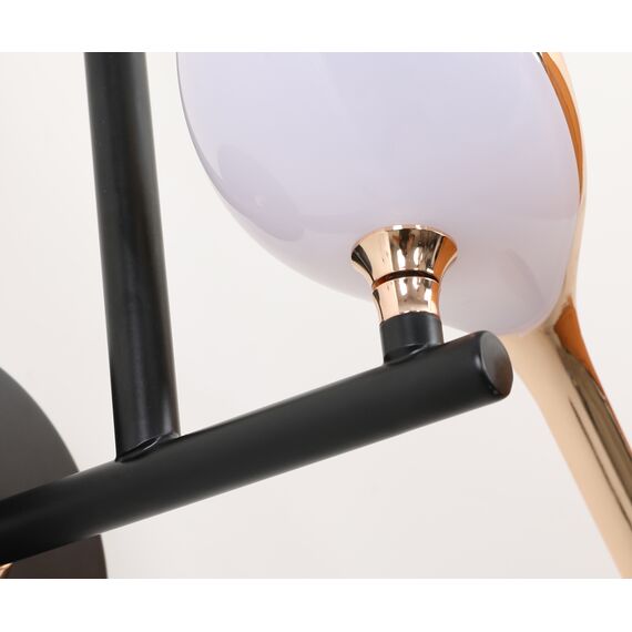 Kink Light 08446-2,33 Бра Арси черный/золото w28 h38 Led 2*10W (4000K), изображение 3