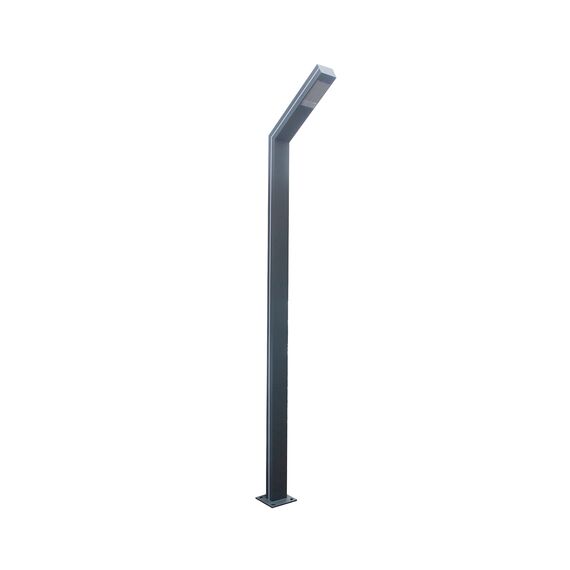 Kink Light 09202-F,16(07) Светильник уличный серый с солнечной батареей w13*8,5 h300 Led 40W (6000K) Декоративная подсветка зеленая.