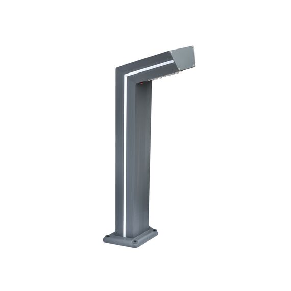 Kink Light 09207-F,16(10) Светильник уличный серый с солнечной батареей w15*7,5 h80 Led 6W (4000K) Декоративная подсветка розовая.