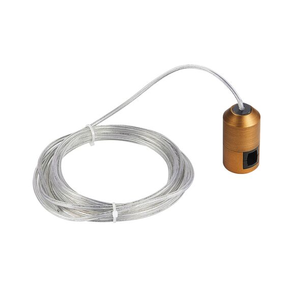 Donolux Power Connector H3000 BBr DL20226 Donolux Magnet Modular System «CODE 1.2», адаптер с подводом питания, длина провода 3000 мм, темная, изображение 3