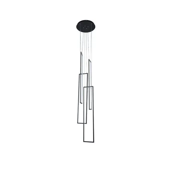 Kink Light 08459-4A,19 Подвес Алони черный d40 h500 (W100*20) Led 128W (4000K)
