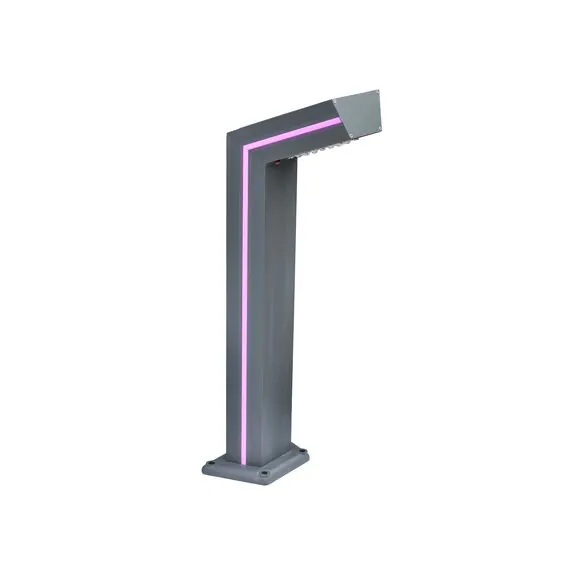 Kink Light 09207-F,16(10) Светильник уличный серый с солнечной батареей w15*7,5 h80 Led 6W (4000K) Декоративная подсветка розовая., изображение 2