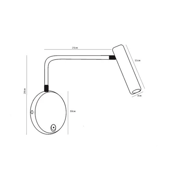 Kink Light 08070L,19 Бра Алери черный w16*10 h24 Led 3W (3000K), изображение 3