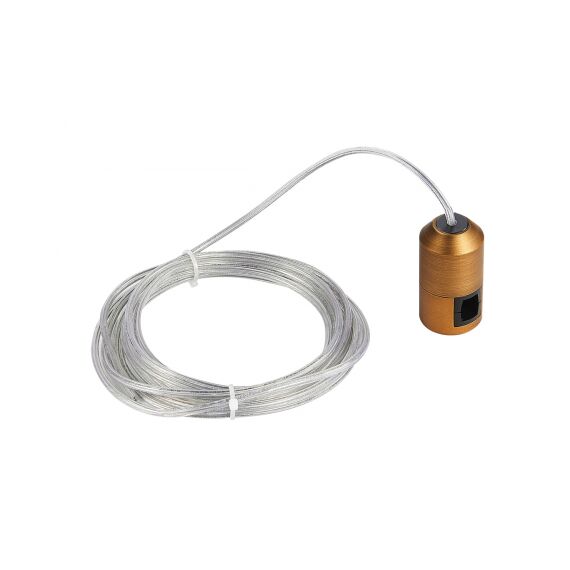 Donolux Power Connector H3000 BBr DL20226 Donolux Magnet Modular System «CODE 1.2», адаптер с подводом питания, длина провода 3000 мм, темная