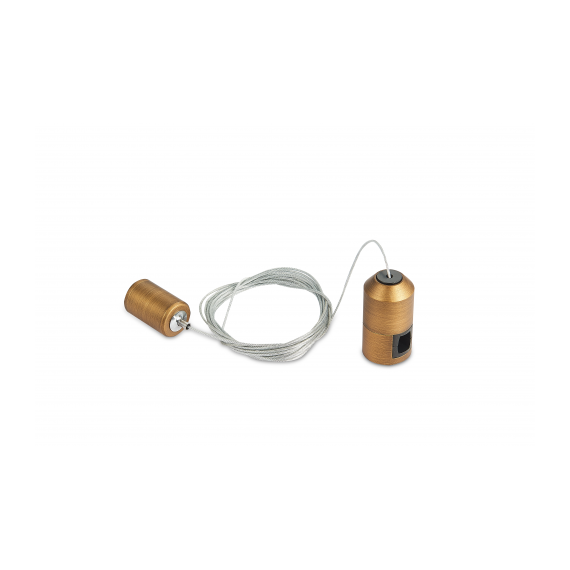 Donolux Single Suspension BBr DL20224 Donolux Magnet Modular System «CODE 1.2», подвес c одиночным фиксатором, длина троса 3000 мм, темная