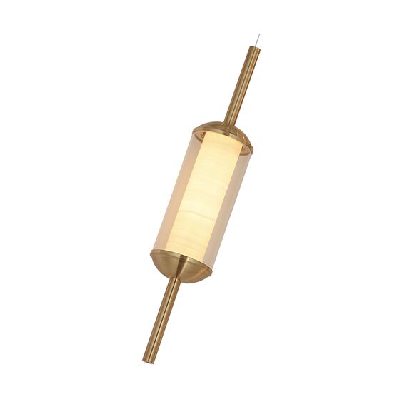 Kink Light 07525-1A,36 Подвес Акари латунь d10 h200 Led 10W (3000K), изображение 2