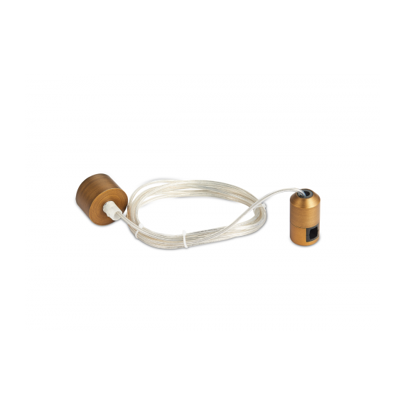 Donolux Power Connector BBr DL20224 Donolux Magnet Modular System «CODE 1.2», адаптер с подводом питания, длина провода 3000 мм, темная