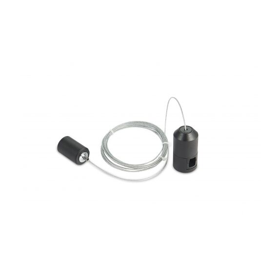 Donolux Single Suspension B DL20224 Donolux Magnet Modular System «CODE 1.2», подвес c одиночным фиксатором, длина троса 3000 мм, черный