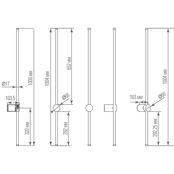 Donolux DL20654WW8Copper Brass Светильник настенный, 8Вт, изображение 5