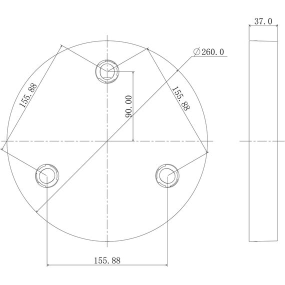 Donolux DL18629/R3 Kit W Dim Накладное основание для 3-х светодиодных светильников серии DL18629, изображение 4
