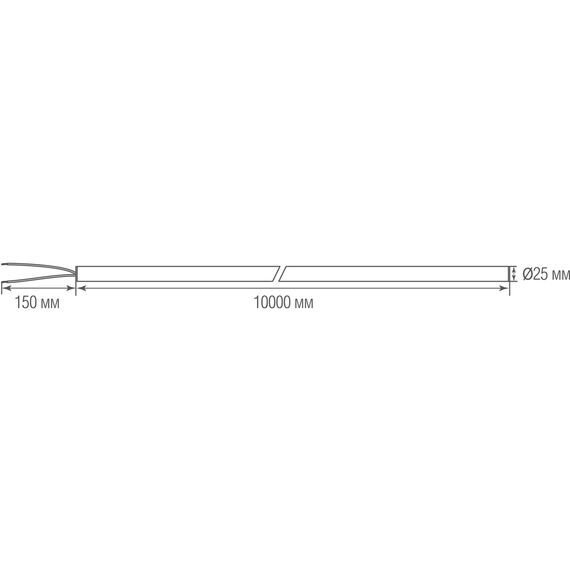 Donolux DL18900NW160 Светильник для LIGHT WAVE, TUBA, 160Вт, D25xL10000 мм, 8455Лм, DC 48В, Ra90, 360°, 4000К, IP20, матовый белый, изображение 26