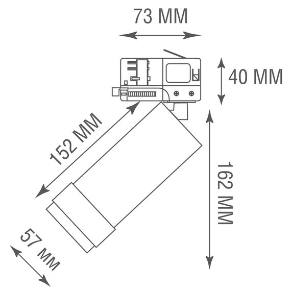 Donolux DL18895R15W1BZ Track Трековый светильник, 15Вт, черный, изображение 4