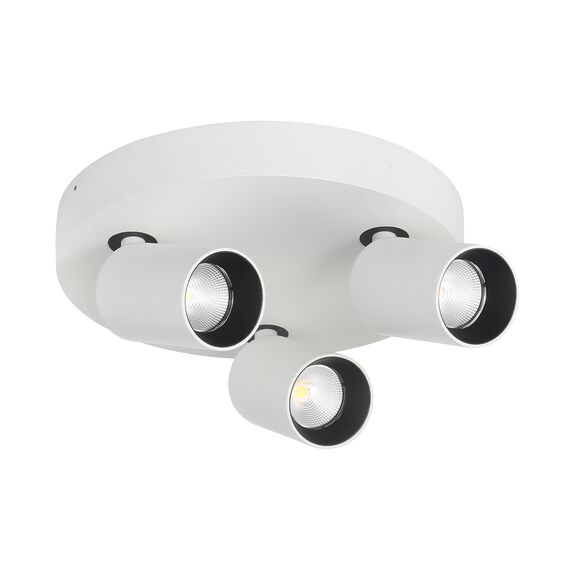 Donolux DL18629-R3 Светильник накладной LED, 27Вт, D60, 260х164мм, IP20, 3000K, 2220Лм, 32° Ra>90, Белый, изображение 3