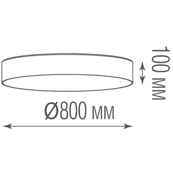 Donolux C111052WN100W Накладной светодиодный светильник, 100Вт, 3000K/4000К,  D800, изображение 4