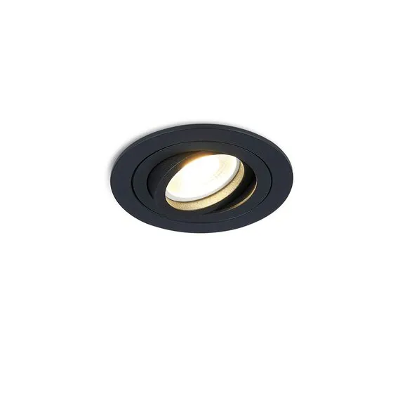 Donolux DL1521R1B Светильник встраиваемый, поворотный круглый, GU10, D92хH54мм, IP20, черный, без лампы, изображение 4