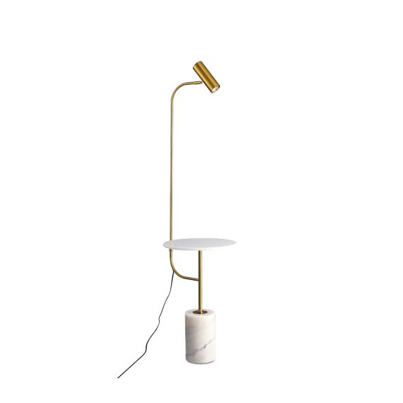 Donolux DL20652T1Copper Brass Торшер с мраморным столиком, 1хGU10 9Вт