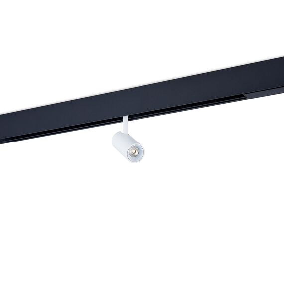 Donolux DL20295NW5WB Светодиодный светильник Alpha для SPACE Track system 5Вт, D35xL80 мм, 342Лм, 36°, 4000К, диммируемый 0-10В, Ra >90, белый корпус, черный коннектор, изображение 4