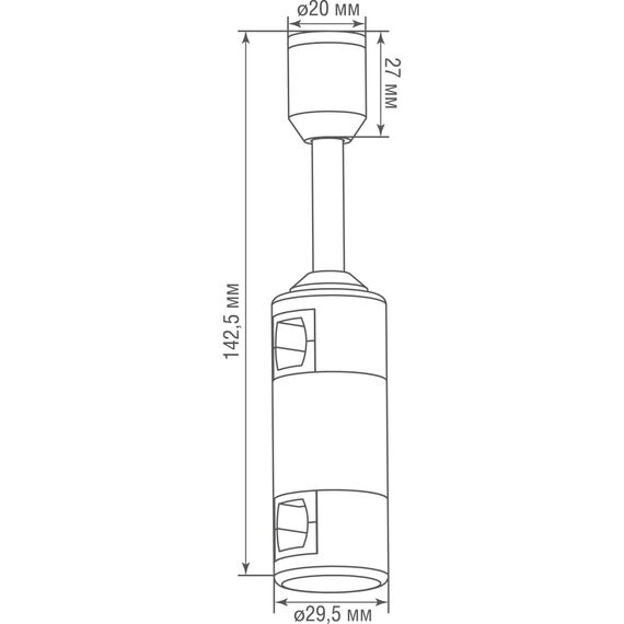 Donolux Single Stand H135 BBr DL20224 Donolux Magnet Modular System «CODE 1.2», стойка с одиночным фиксатором, H135 мм,  темная бронза, изображение 4