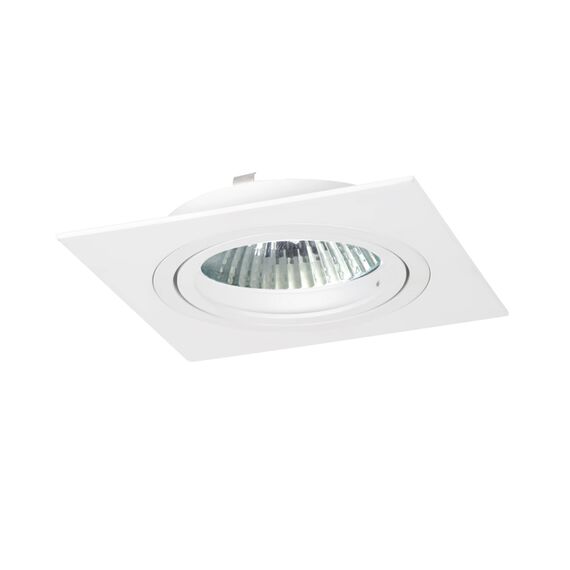 Donolux SA1520-White Donolux светильник встраиваемый, повор. квадрат, MR16,D92х92 H60, max 50w GU5,3, белый, алюминий
