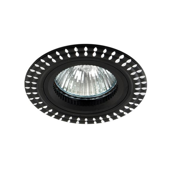 Donolux N1530-B/S Donolux светильник встраиваемый, неповор круглый, MR16,D78 H23, max 50w GU5,3, алюминий,черны