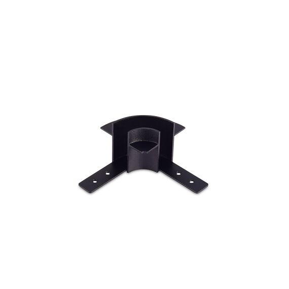Donolux L round corner DLS InB Круглый угол-соединитель для встраиваемого шинопровода Slim Line, L45*W45*H41 мм, черный, изображение 3