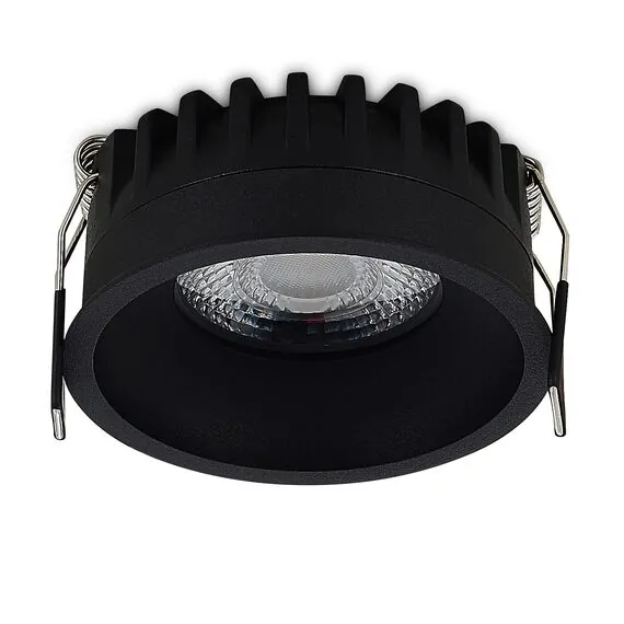 Donolux DL20761R10W1BTriac Светильник встраиваемый CRATER, 10W, 876Lm, 3000K, D82хH40мм, IP20, черный, изображение 2